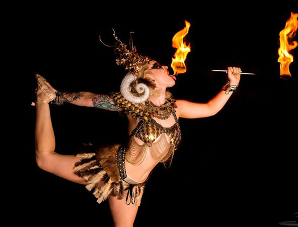 Brisbane Fire Dancer
